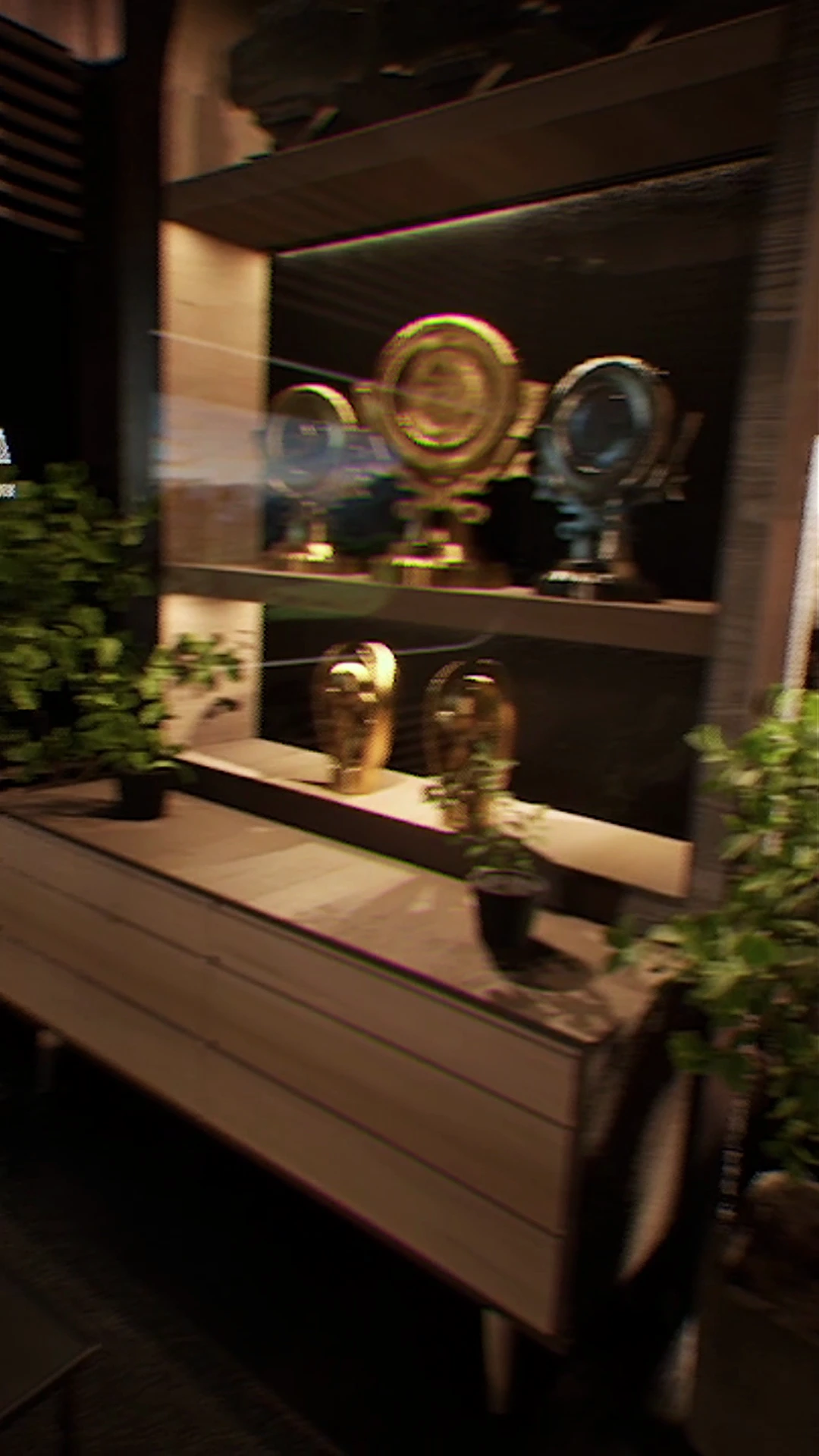 Kameto — Studio 3D — Les étagères et objets du studio.