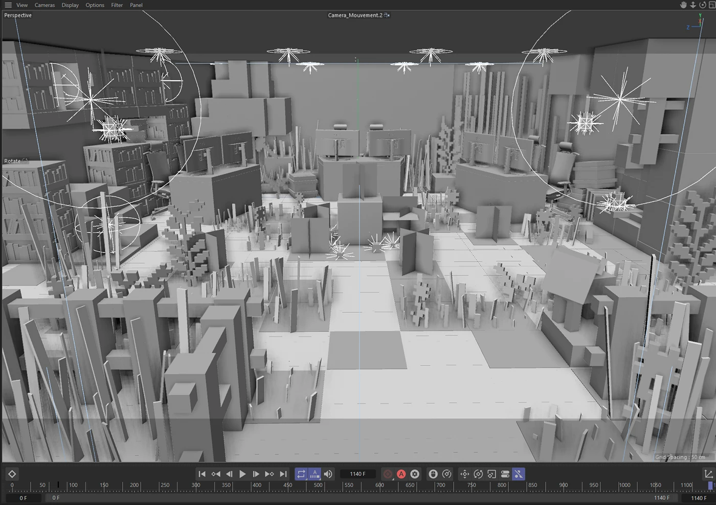 Inoxtag — Arena Minecraft — Dans le viewport