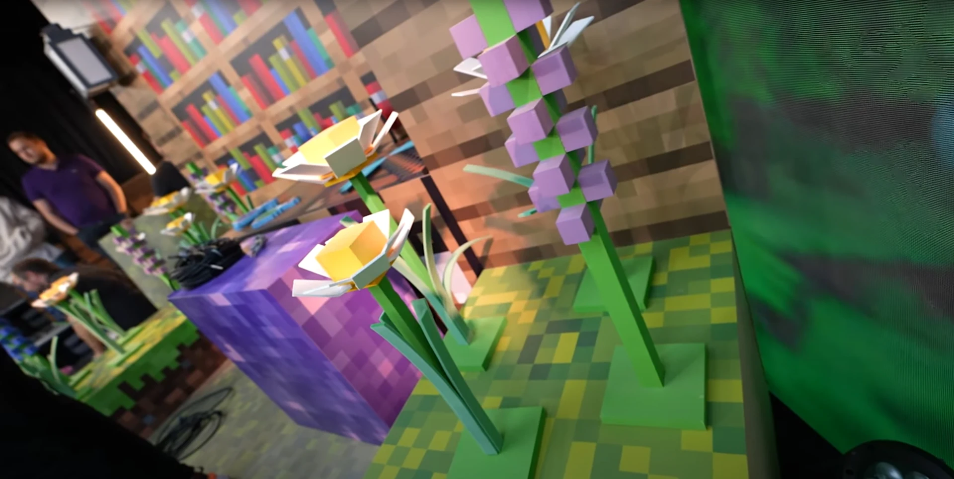 Inoxtag — Arena Minecraft — Détails du décor