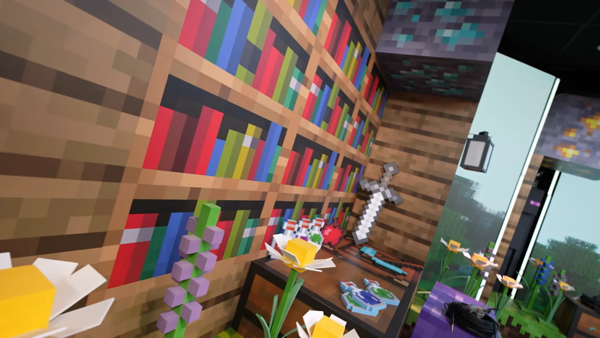 Inoxtag — Arena Minecraft — Matières et accessoires