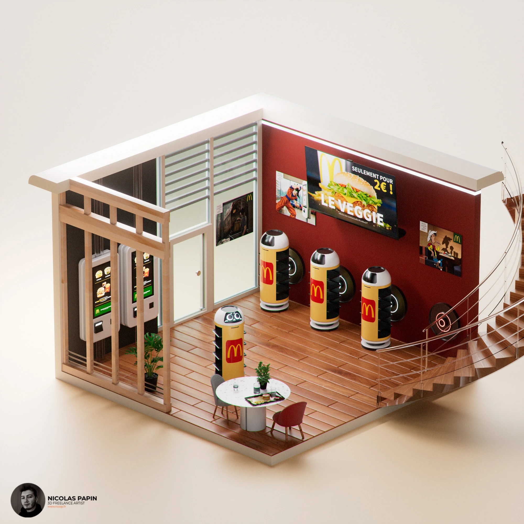 Isometric Art — composition 3D isométrique 11