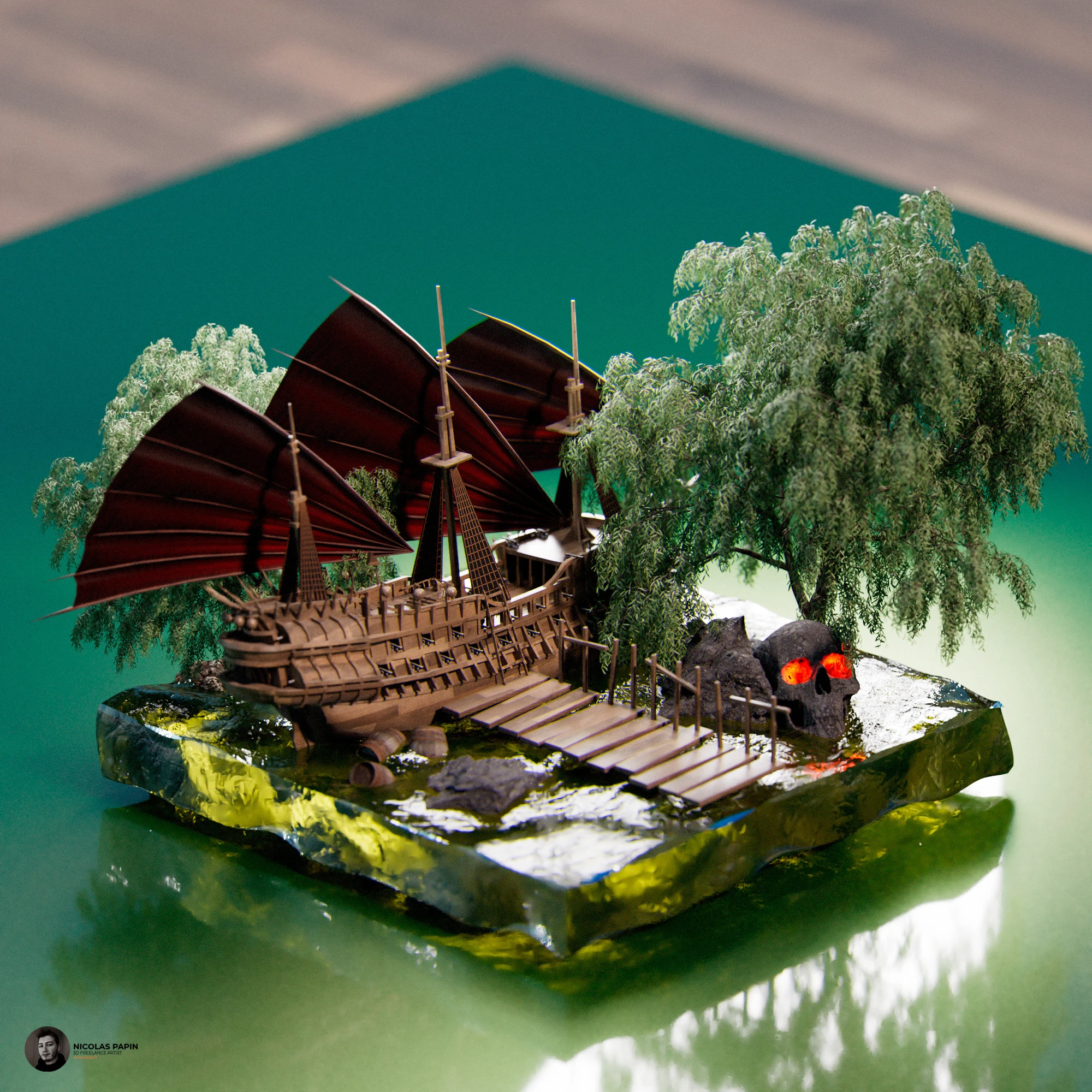 Isometric Art — composition 3D isométrique 14