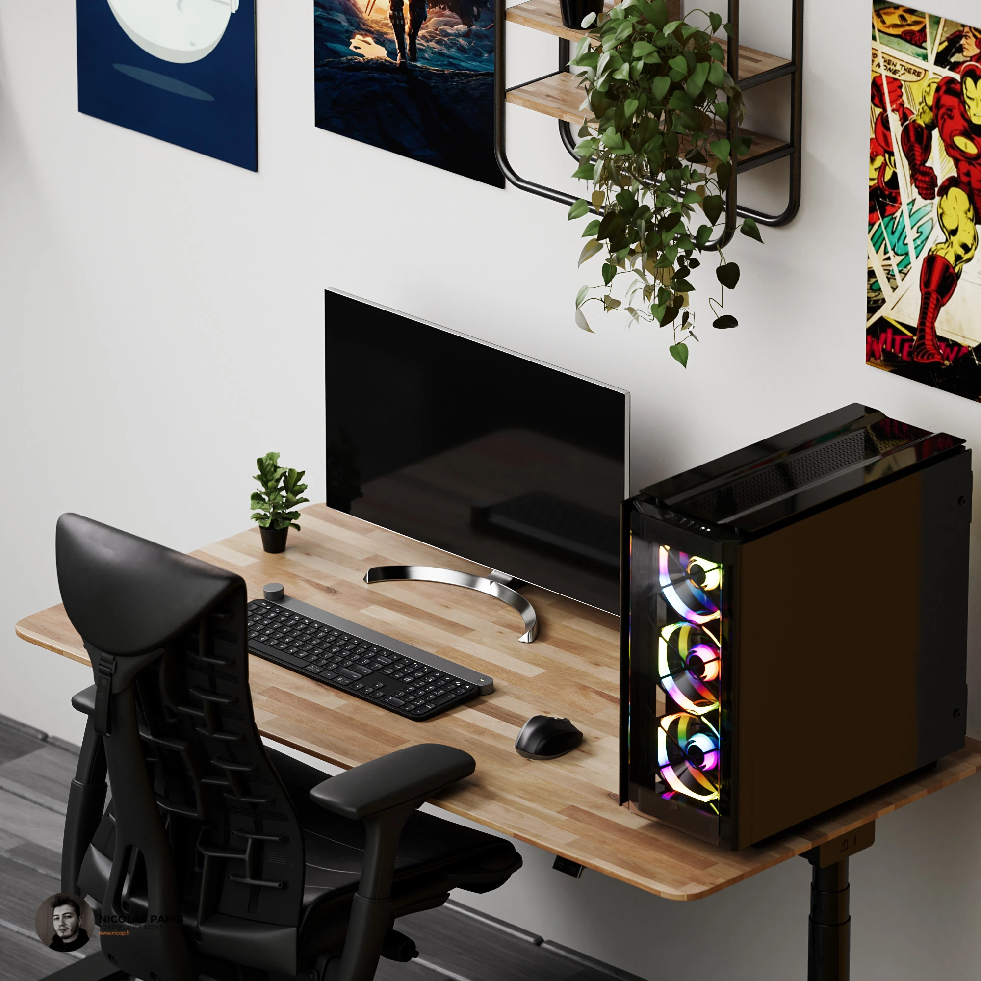 Isometric Art — composition 3D isométrique 4