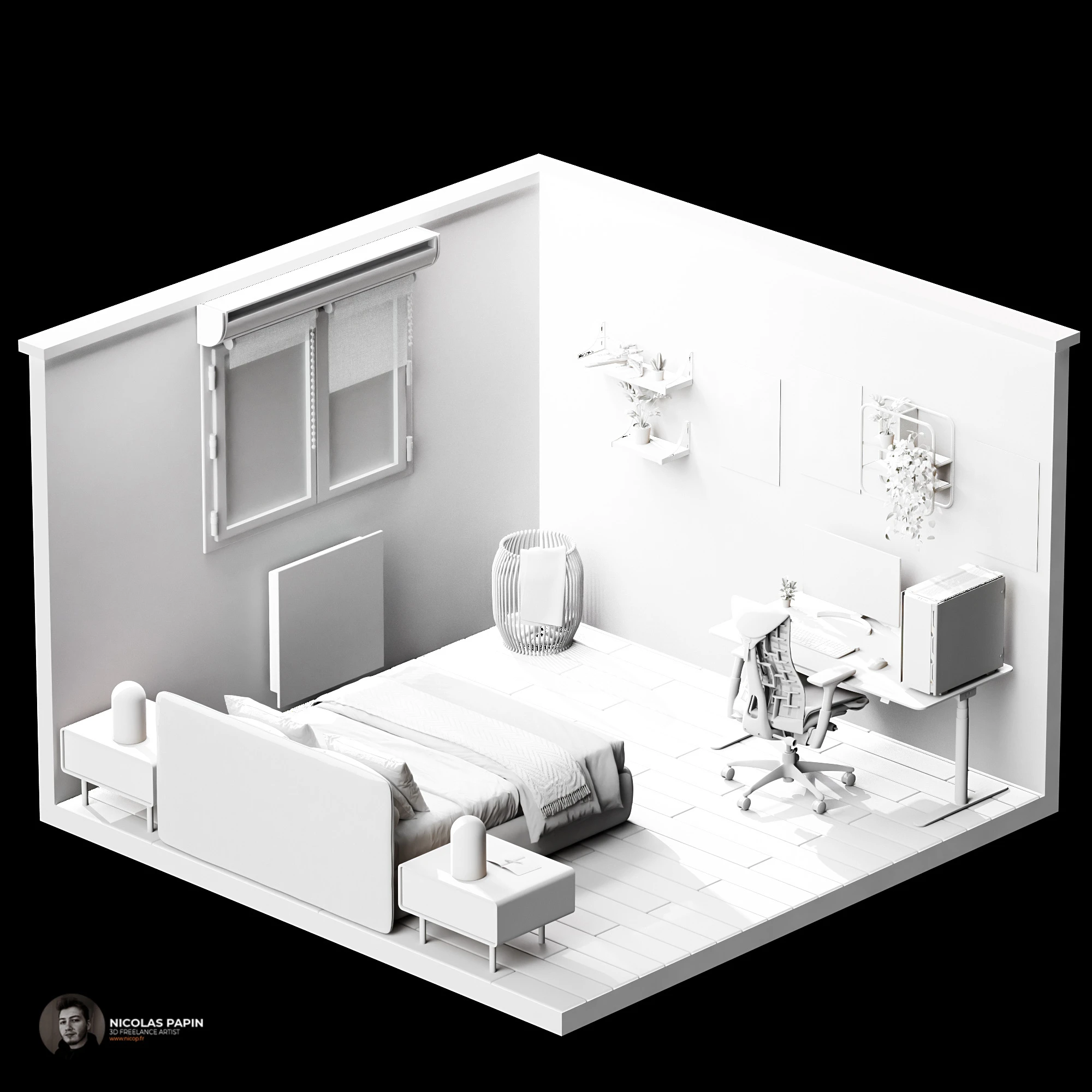 Isometric Art — composition 3D isométrique 6