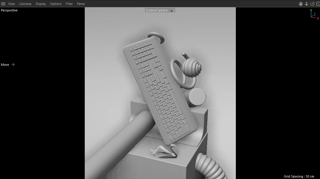 Logitech K650 — CGI — étude 3D, vue 10