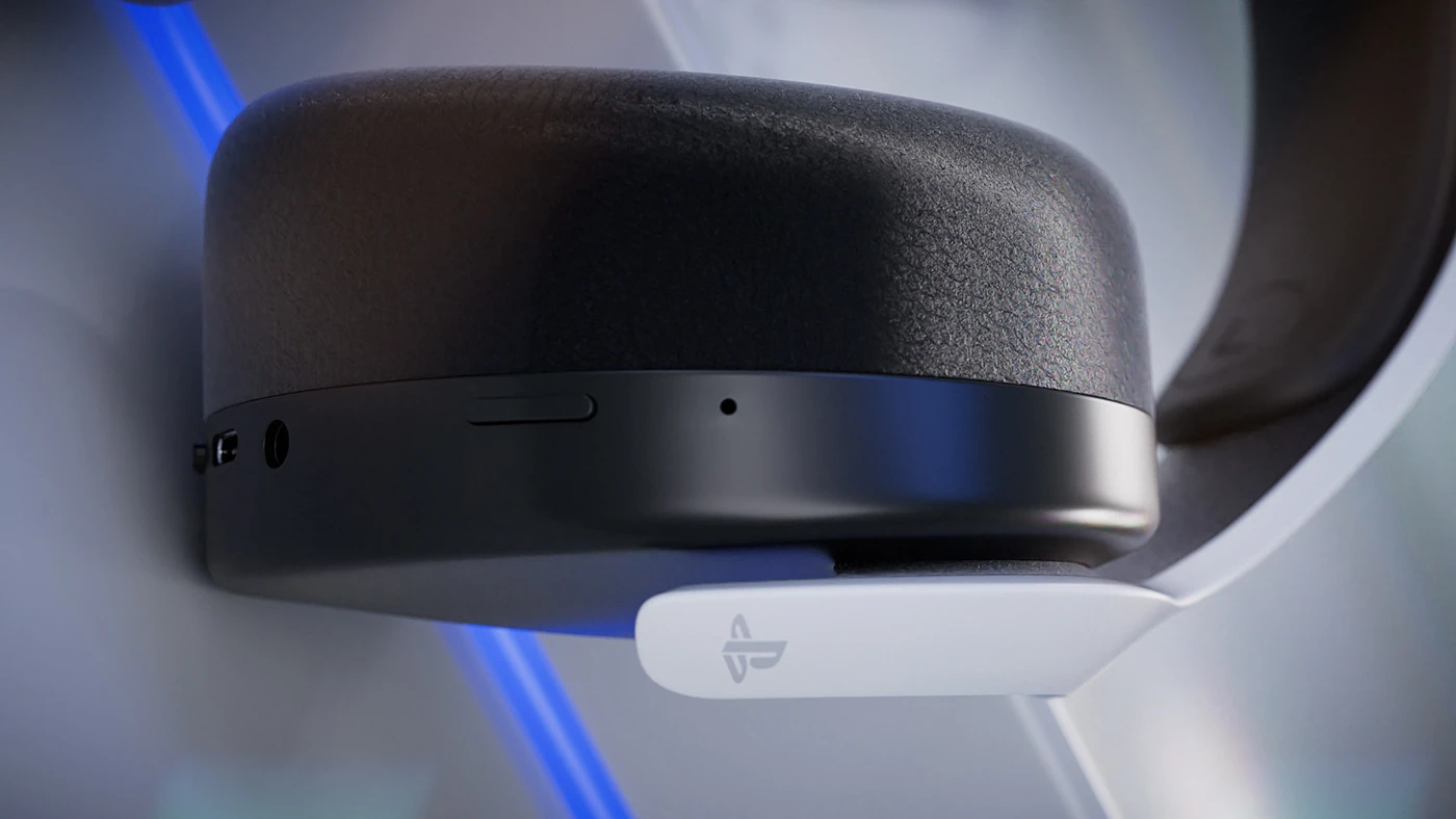 PlayStation 5 — CGI — étude 3D, vue 3